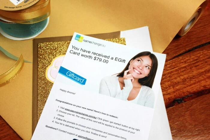 Easy Name Change eGift Card